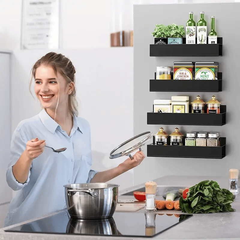 🧲Punch-free Magnetic Storage Rack Organize —— Space-saving Kitchen Organizer🌟