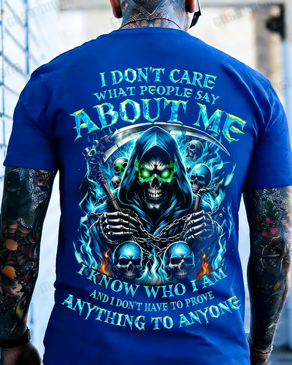 I Don't Care What People Say About Me Custom Year T-shirt
