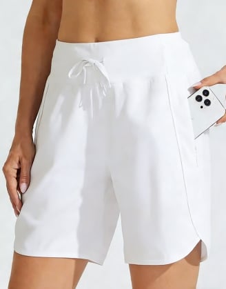 ⏰Hot Sale Women's Active 7 Inseam Athletic Long Running High Wasistband Shorts