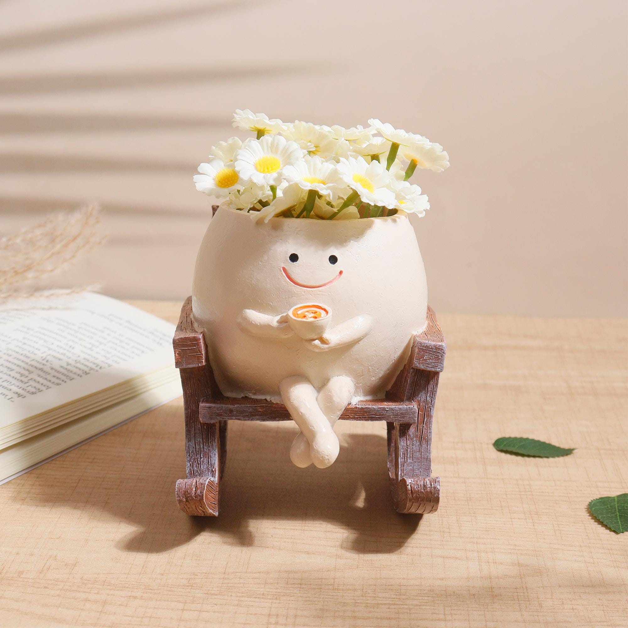 Rocking Chair Character Planter