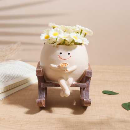 Rocking Chair Character Planter