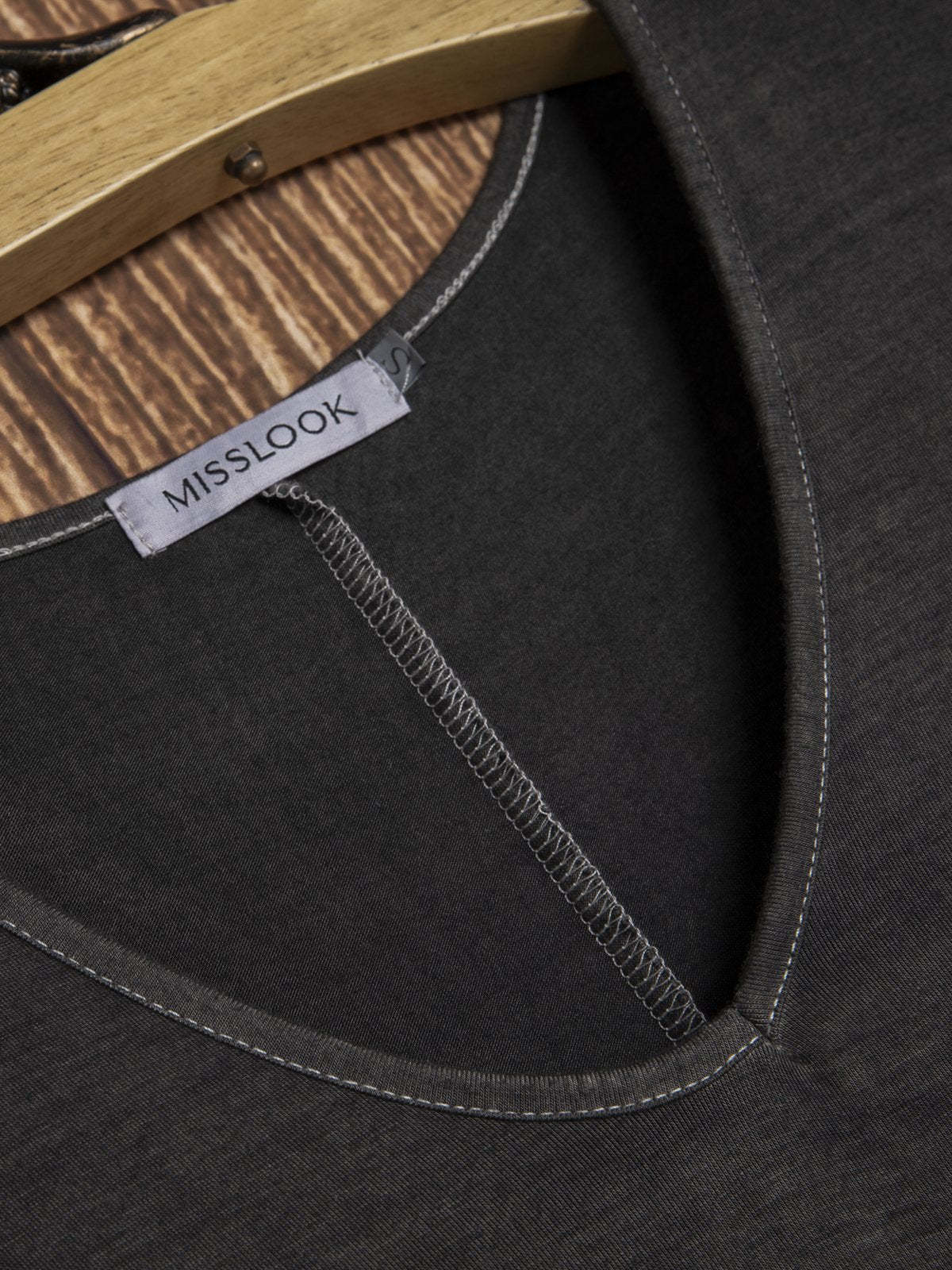 Striped Cotton-Blend Casual Short Sleeve Dresses