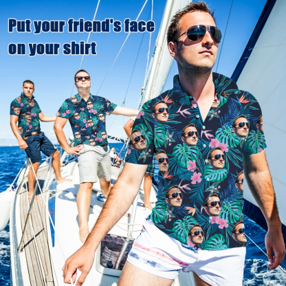 Personalized Hawaiian Shirt with Face,Custom Hawaiian Shirt