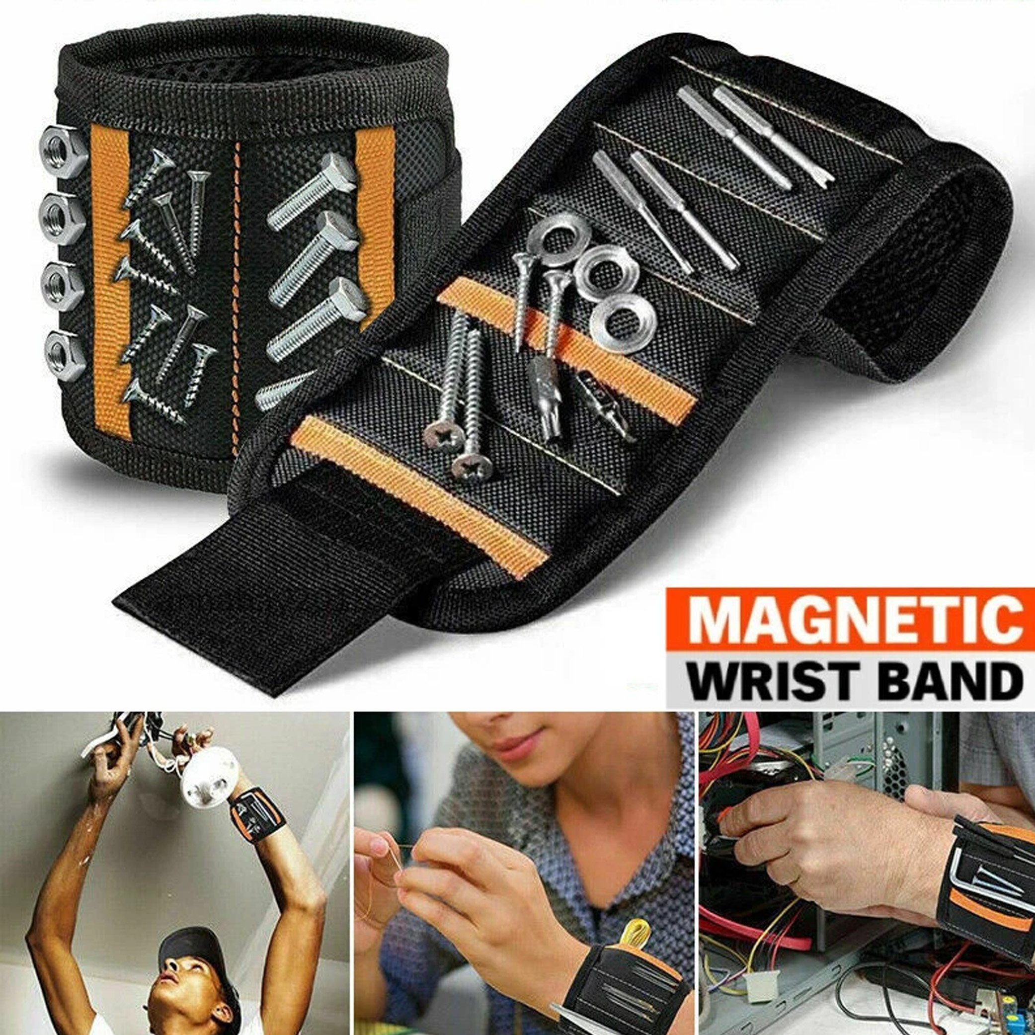 🔥Hot Sale⚡ Magnetic Wrist Tool Holder | Free Up Your Hands & Cut Project Time