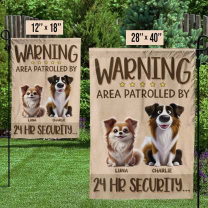 Fierce Love, Fearless Guard - Dog Personalized Custom Flag - Gift For Pet Owners, Pet Lovers