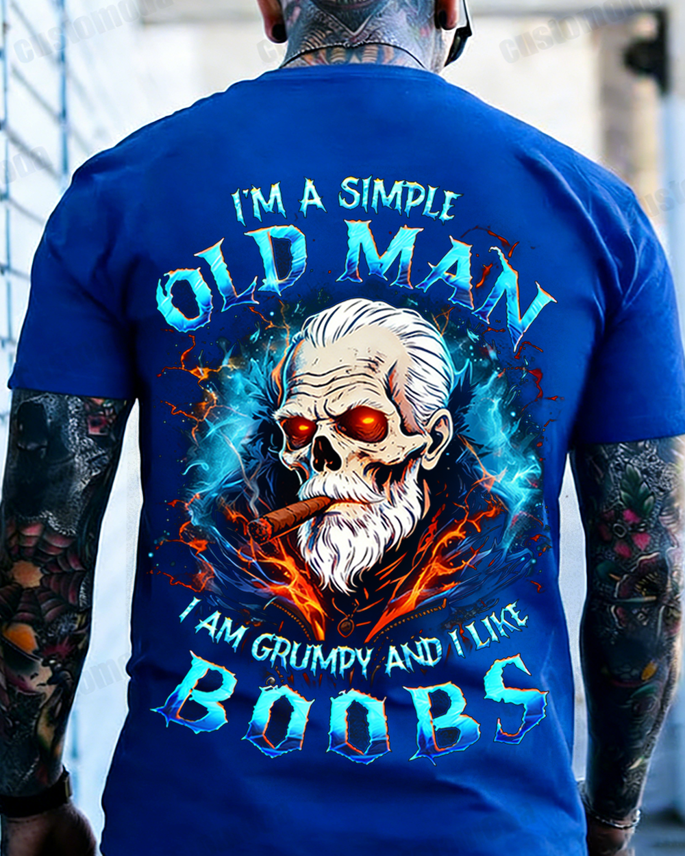 I'm A Simple Old Man I Am Grumpy And I Like Boobs Custom Year Sweatshirt/T-shirt/Hoodie