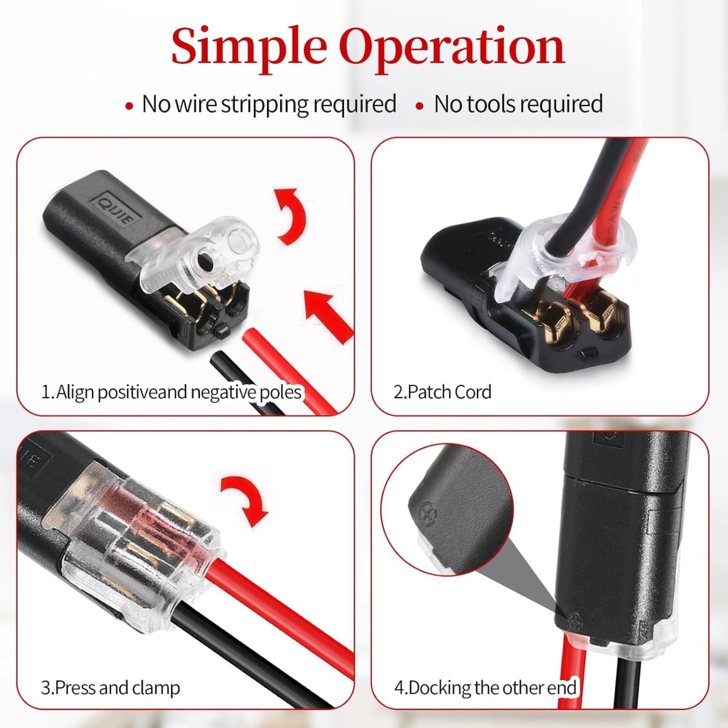 🔧Flame-Retardant Locking Wire Quick Connectors – Suitable for emergency repairs, home and automotive wiring/mods, shockproof & fire-resistant, easy to use, safe for beginners.🏡