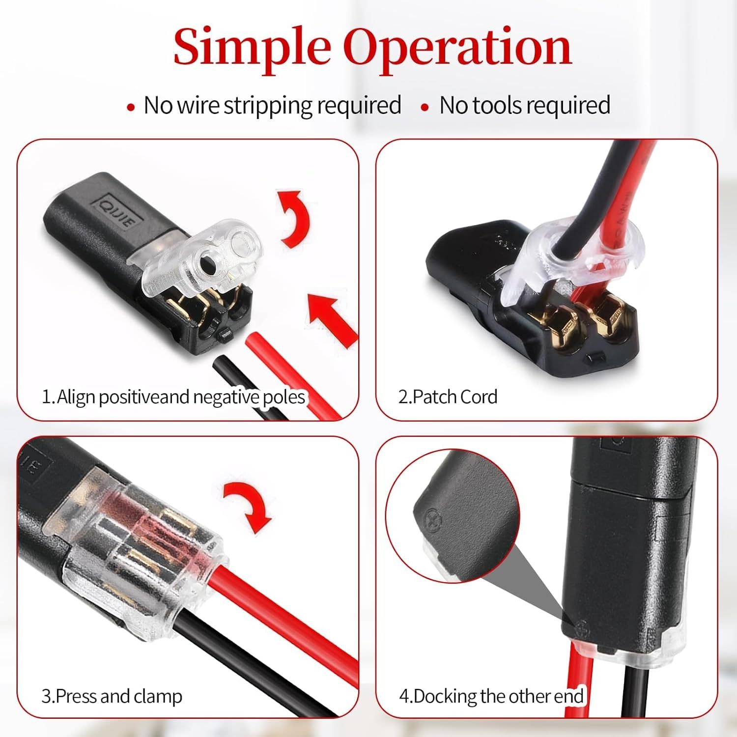 🔧Flame-Retardant Locking Wire Quick Connectors – Suitable for emergency repairs, home and automotive wiring/mods, shockproof & fire-resistant, easy to use, safe for beginners.🏡