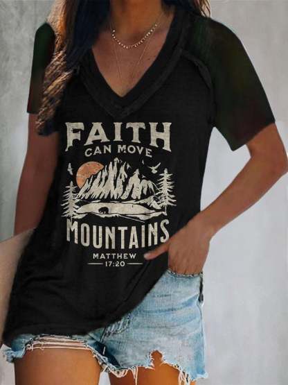 Women's Casual Print Short Sleeve T-Shirt