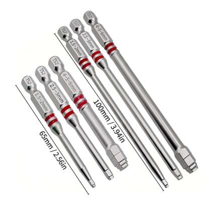Pagoda‐Shaped Magnetic Hex Screwdriver Bits Set
