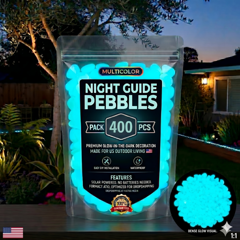 75% OFF💥🌈Colorful Glow-in-the-Dark Garden Stones