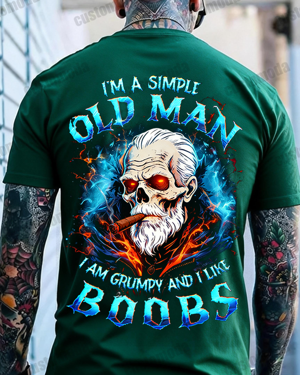 I'm A Simple Old Man I Am Grumpy And I Like Boobs Custom Year Sweatshirt/T-shirt/Hoodie