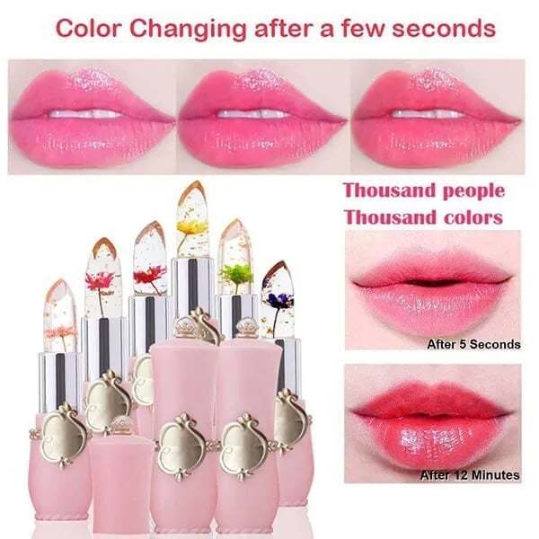 Crystal Jelly Flower Color Changing  Lipstick-✨GIFT🎁