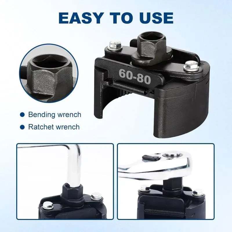 🔧 Adjustable Oil Filter Wrench | 60mm-105mm Universal Removal Tool