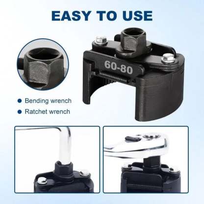 🔧 Adjustable Oil Filter Wrench | 60mm-105mm Universal Removal Tool