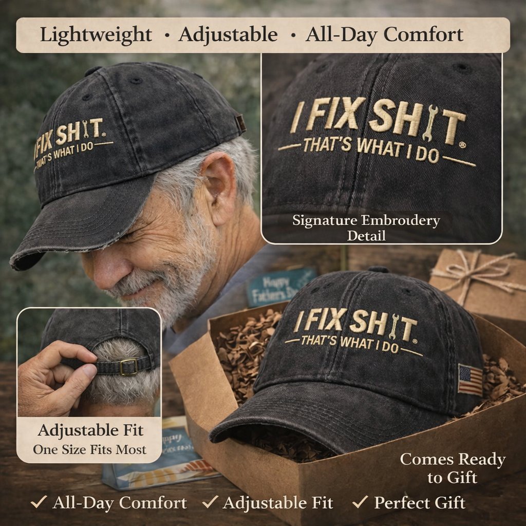 🔥LAST DAY 49% OFF🧢 Vintage Distressed “I Fix Sh*t” Cap