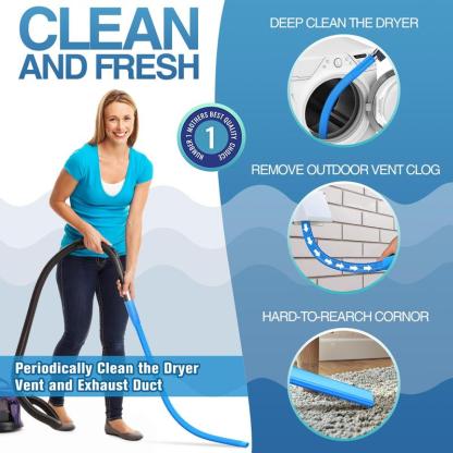 🔥SELLING FAST! ⚡ 70K+ SOLD - Dryer Vent Cleaner Kit