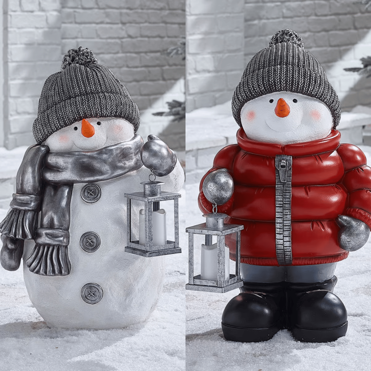 🔥Limited Edition, Only 100 Sets Left! - 🎄Handcrafted Snowman Figurines