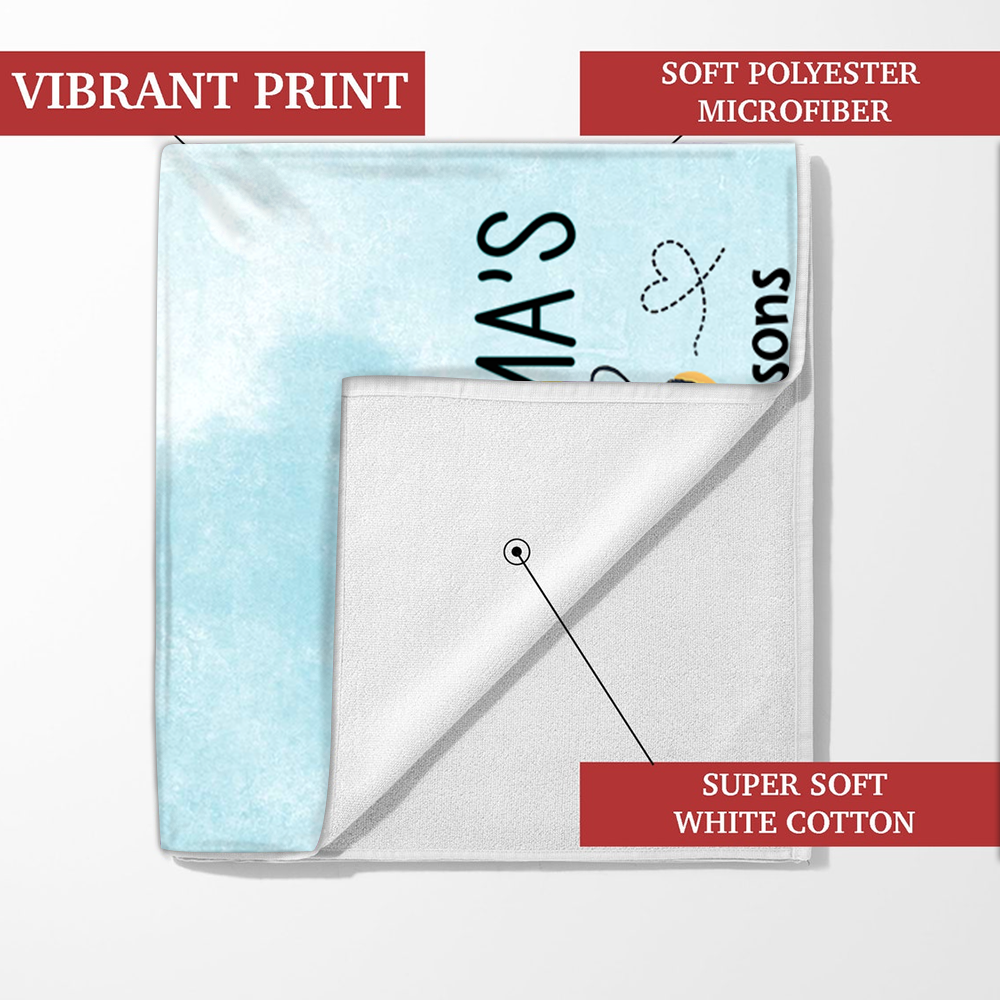 Personalized Bee Beach Towels, Bee Gifts For Fun Beekeeping Grandma And Kids, Summer Bee Beach Towels