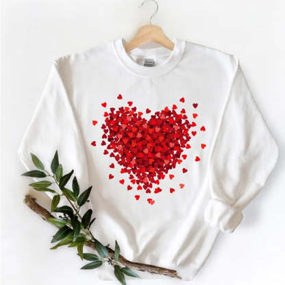 Hearts Valentines Day Shirt,Valentines Day Shirts For Women,3D Heart Shirt,Cute Valentine Shirt,Valentines Day Gift,Cheetah Valentine
