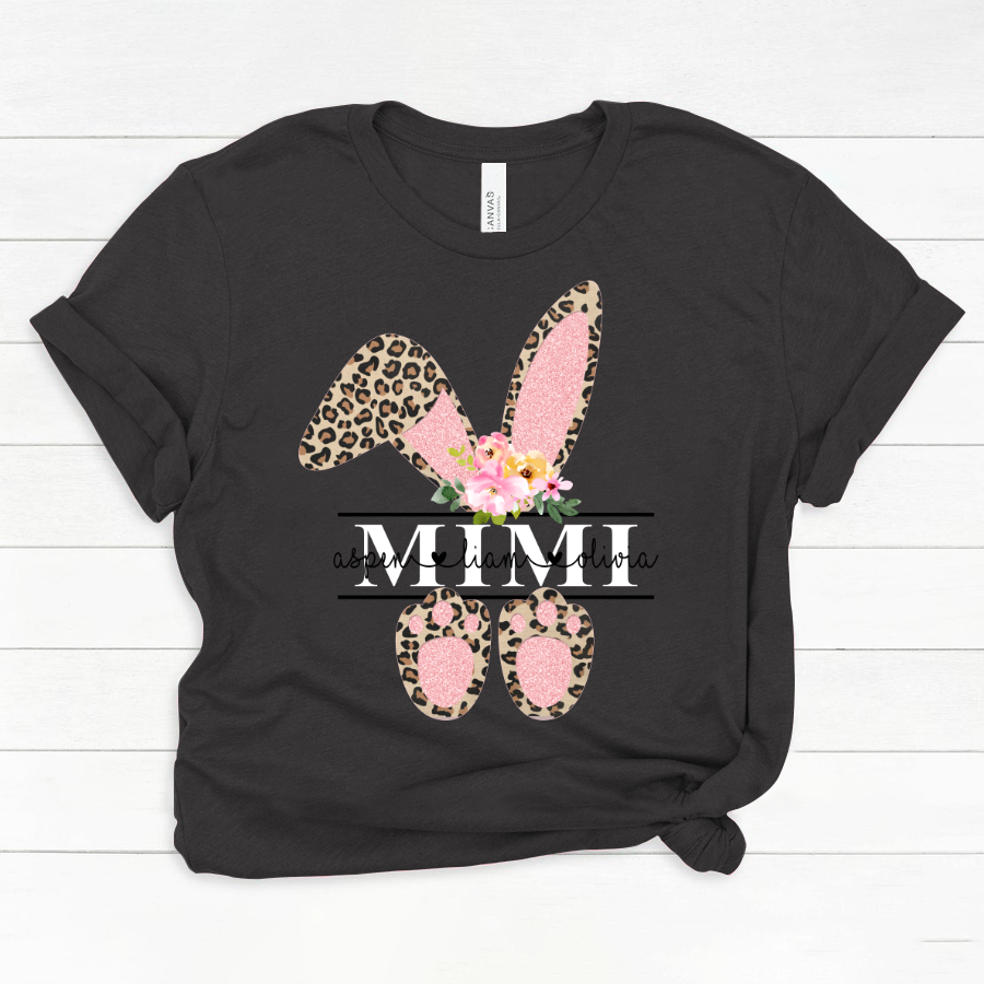 Leopard Bunny Mimi And Kids CL01 Classic Canvas