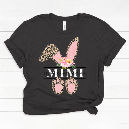 Leopard Bunny Mimi And Kids CL01 Classic Canvas