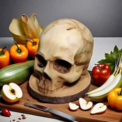 🏆 Best seller - ☠️Gothic Skull Knife Holder✨