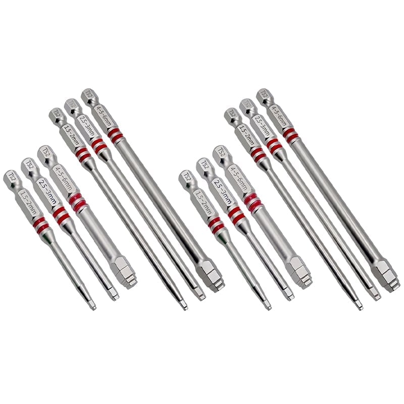 Pagoda‐Shaped Magnetic Hex Screwdriver Bits Set
