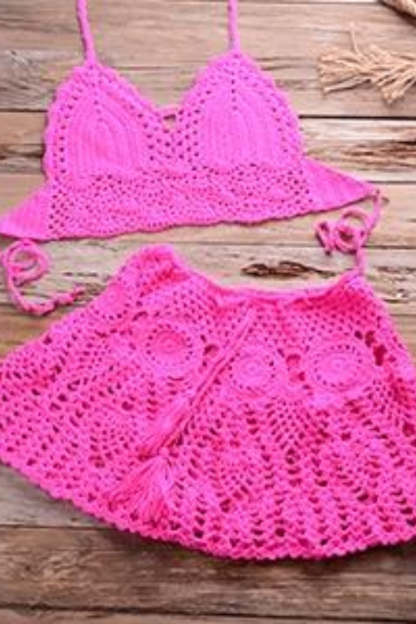 Crochet Two Pieces Swimsuit