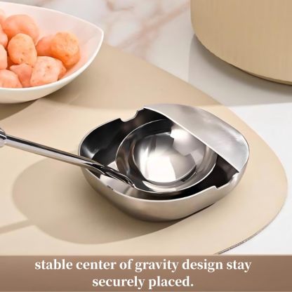 304 Stainless Steel Spoon Rest & Multipurpose Kitchen Utensil Holder