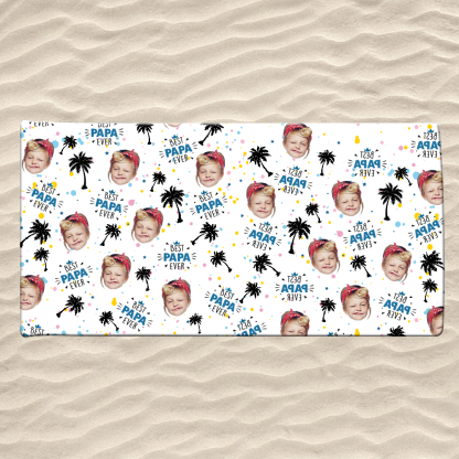 Personalized Sea Summer Beach Towels, Custom Photo And Kids Gifts, Summer Towels
