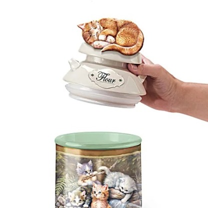 Cat Canisters With Freshness Seal