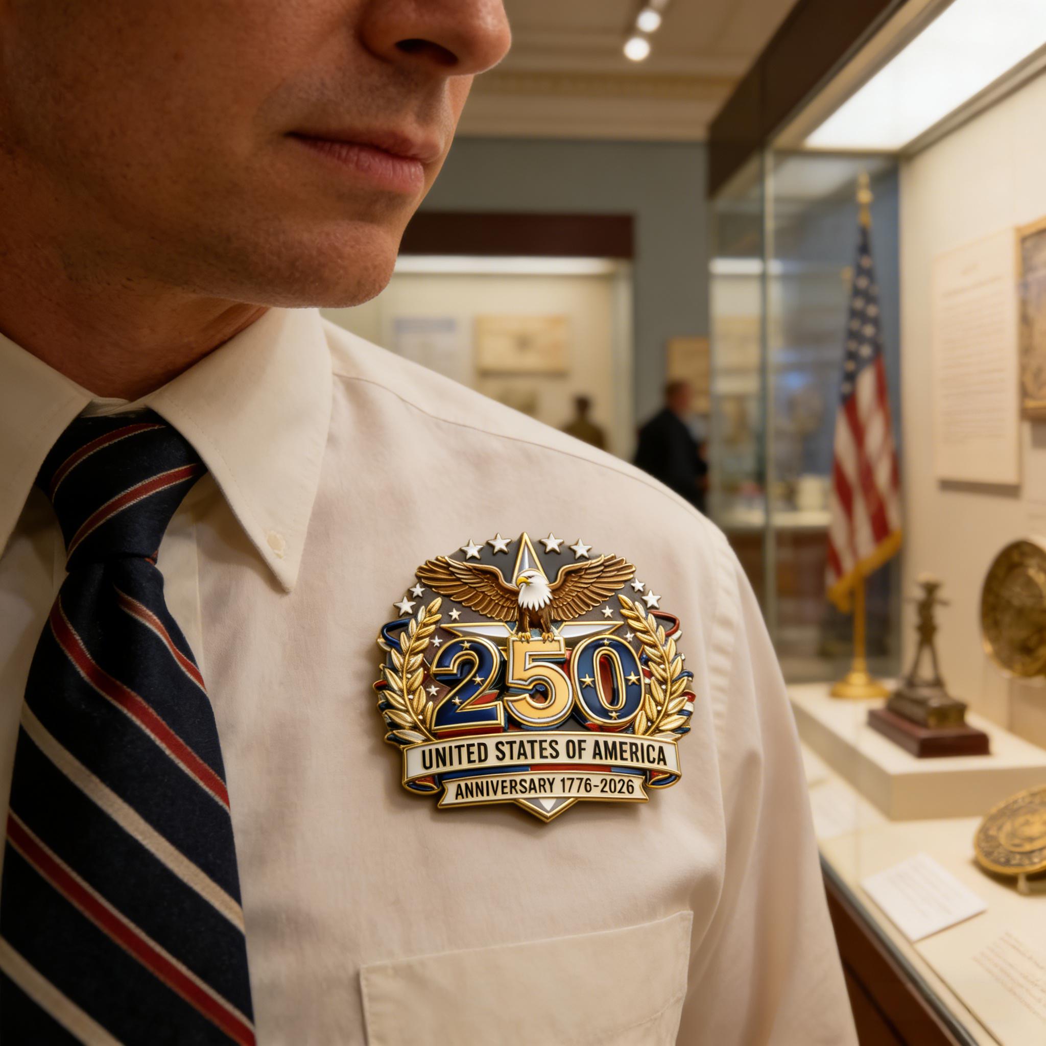 Commemorative 250th Anniversary Eagle Lapel Pin