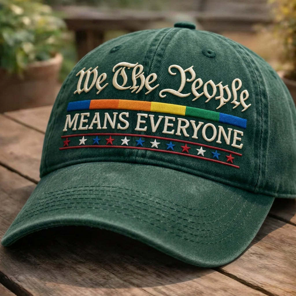 We The People Means Everyone Embroidered Cap