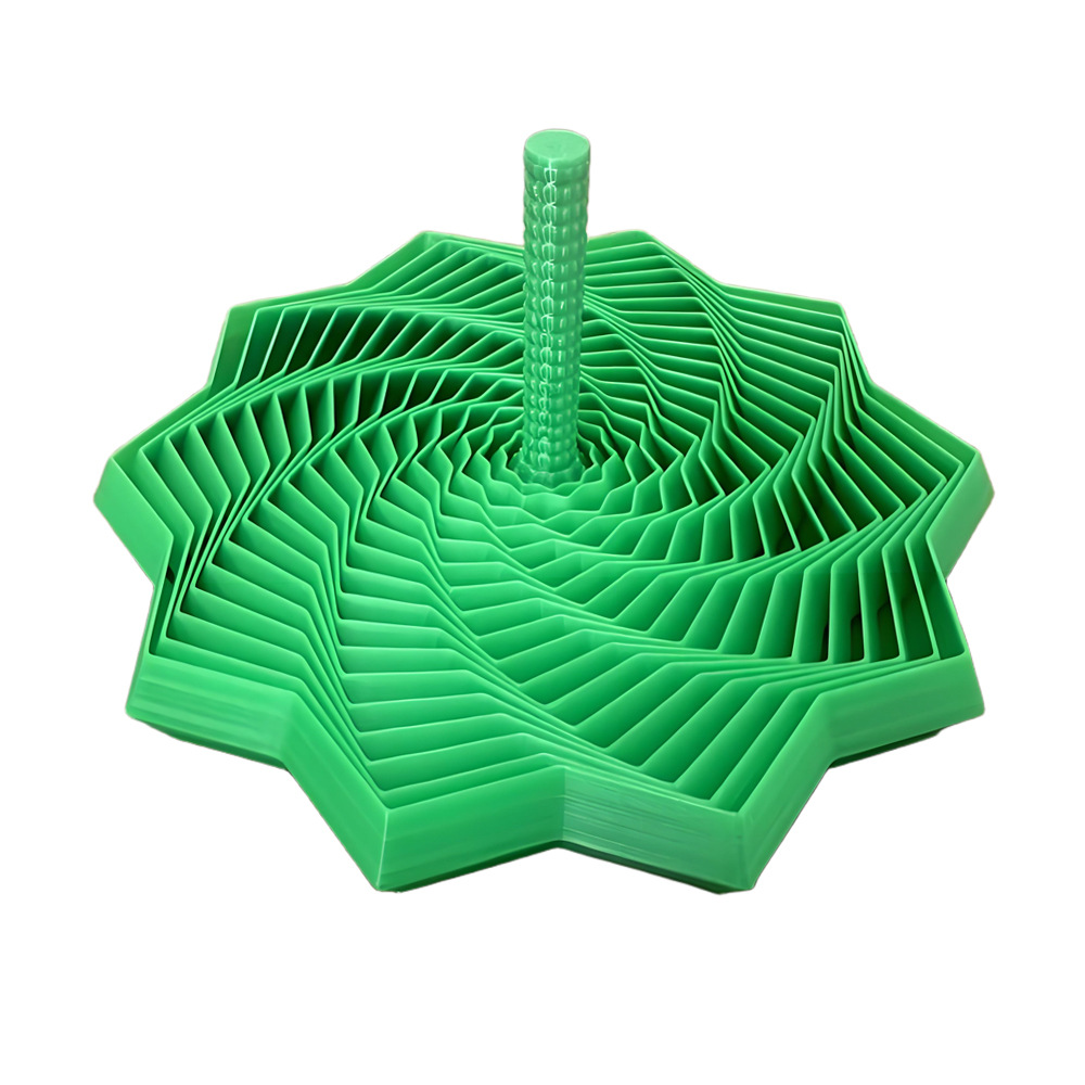 3D Printed Expanded Sensory Fidget Star, New Stress Relief Sensory Whirling Spiral with Handle, Very Satisfying Sight and Sound with Hypnotizing Visual Fidget Toy
