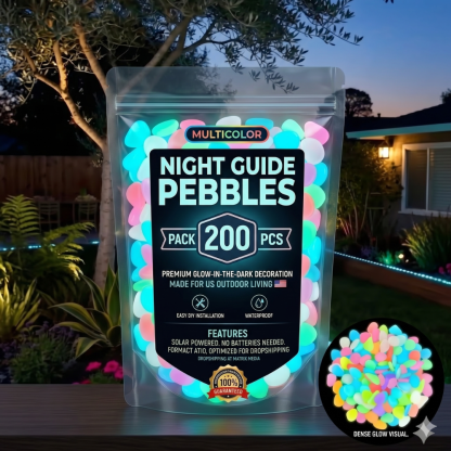 75% OFF💥🌈Colorful Glow-in-the-Dark Garden Stones