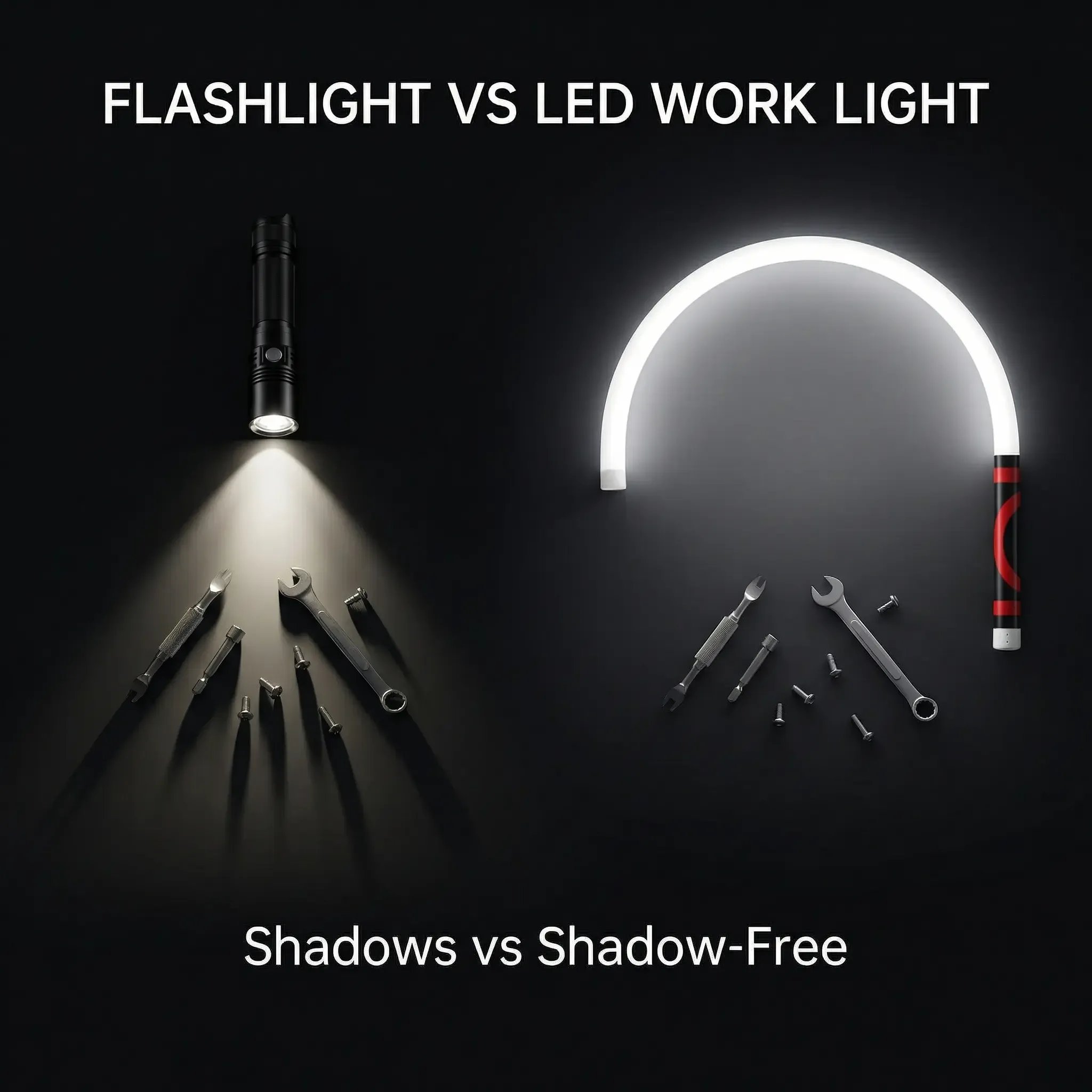 🌟 27" Flexible LED Work Light 🌟Bendable LED Flashlight Stick