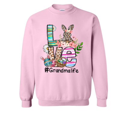 Love Grandma Life Easter Sweatshirt