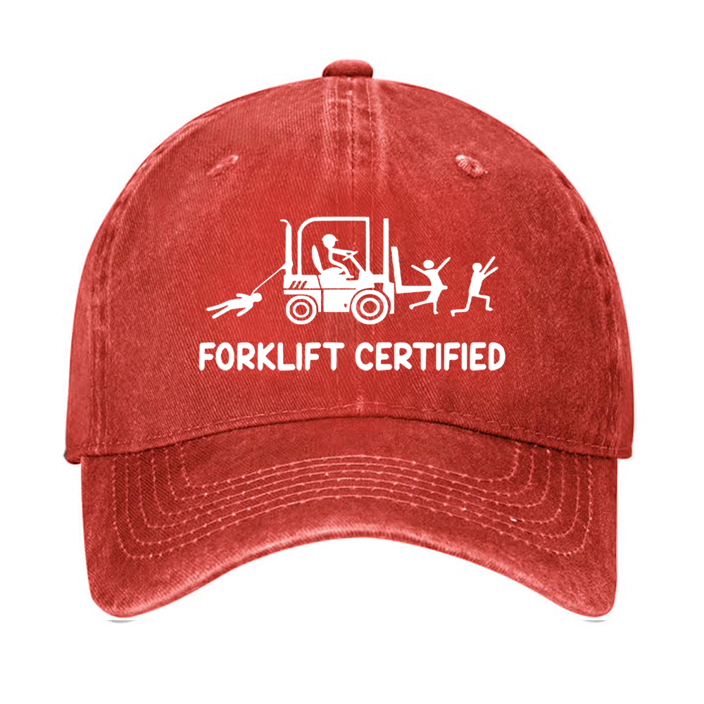 Forklift Certified Funny Warehouse Worker Hat