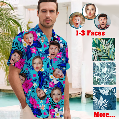 Personalized Hawaiian Shirt with Face,Custom Hawaiian Shirt