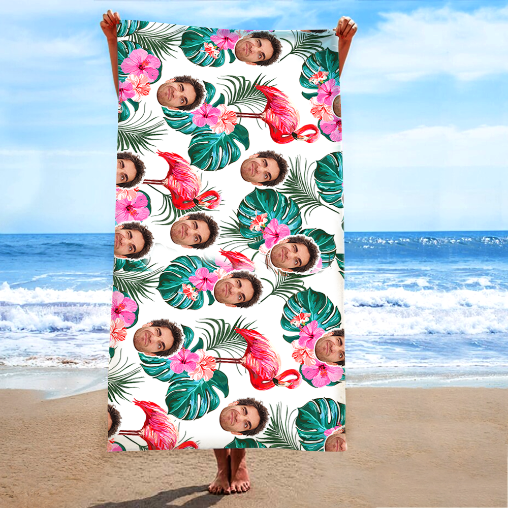 Personalized Summer Beach Towels, Custom Photo Gifts, Summer Beach Towels, Meaningful Gifts