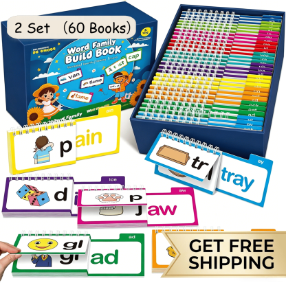 📚 Read & Rhyme Flip-Book Set – 30 Educational Phonics Flip Books for Early Learning