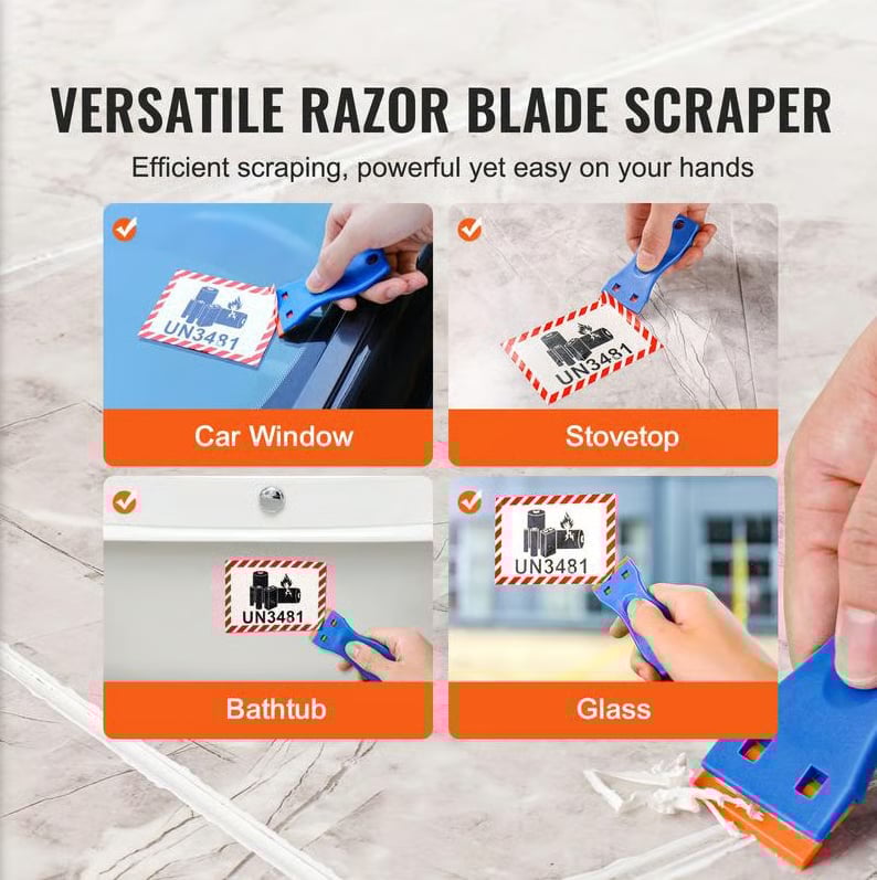 Plastic Razor Blade Scraper