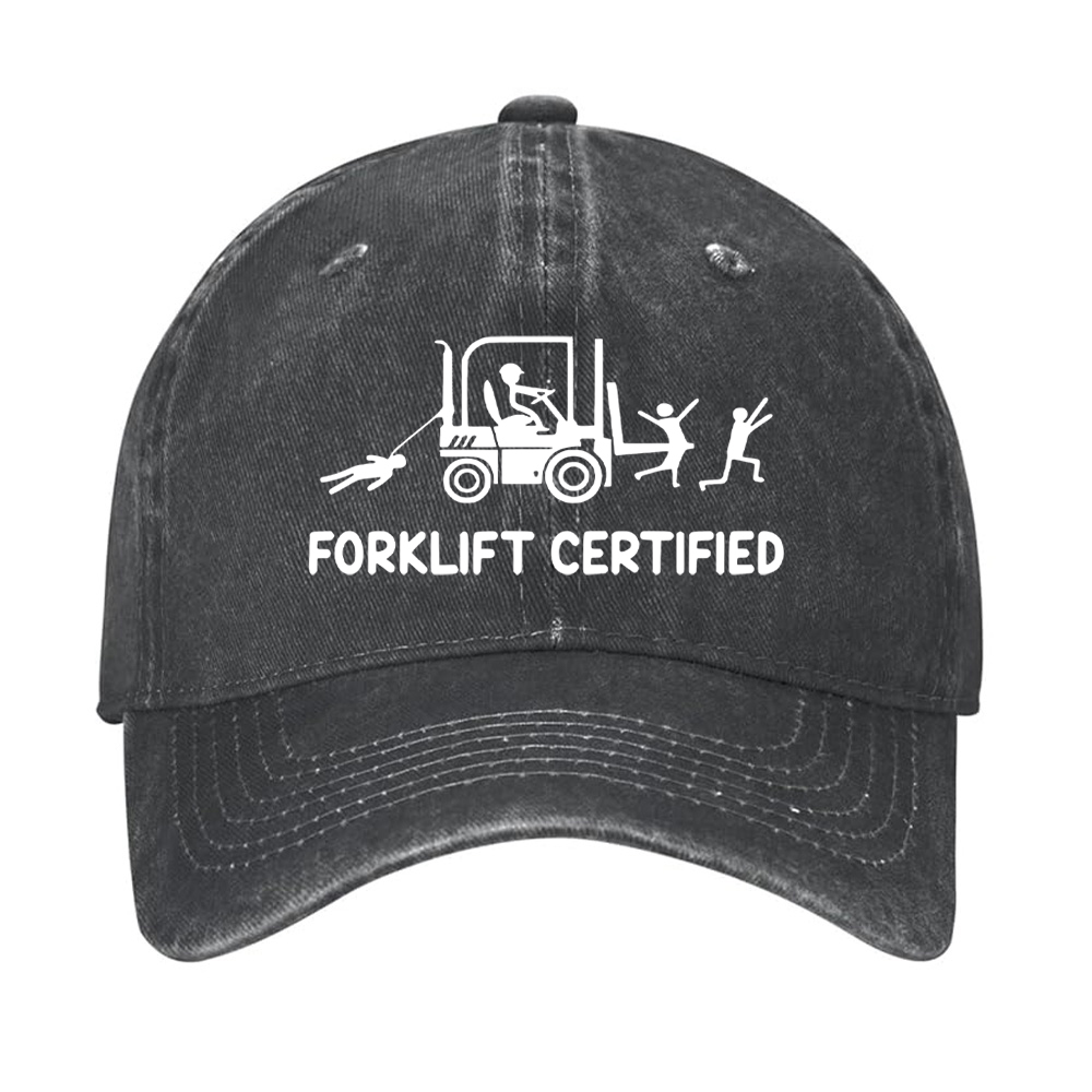 Forklift Certified Funny Warehouse Worker Hat
