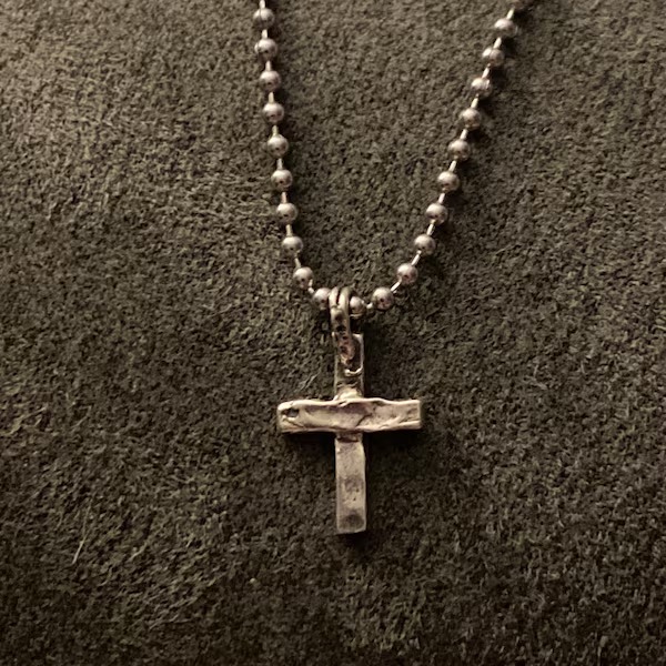 ️100% Handmade Silver Cross Healing Heart