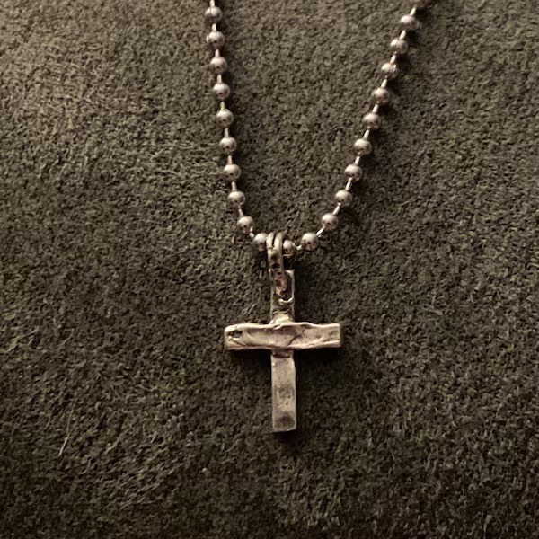 ️100% Handmade Silver Cross Healing Heart