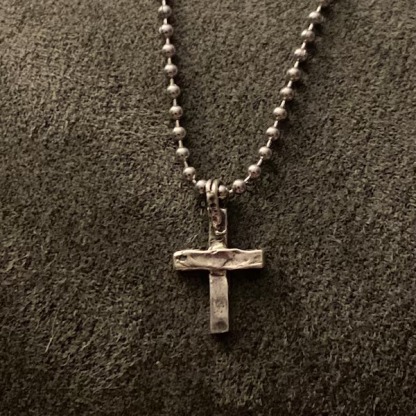 ️100% Handmade Silver Cross Healing Heart