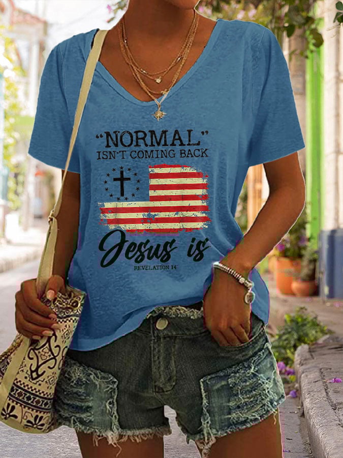 Women's Casual Printed Short Sleeve T-Shirt
