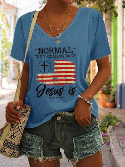 Women's Casual Printed Short Sleeve T-Shirt