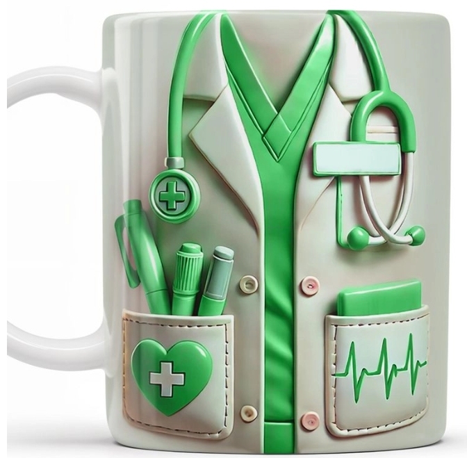 Medical Appreciation Design With Stethoscope - Personalized Coffee Mug - Gift For Medical Professionals